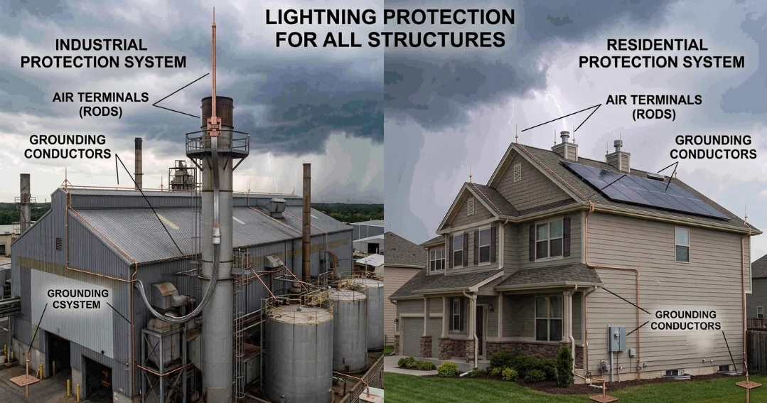 Lightning Protection Systems for Industrial and Residential Buildings