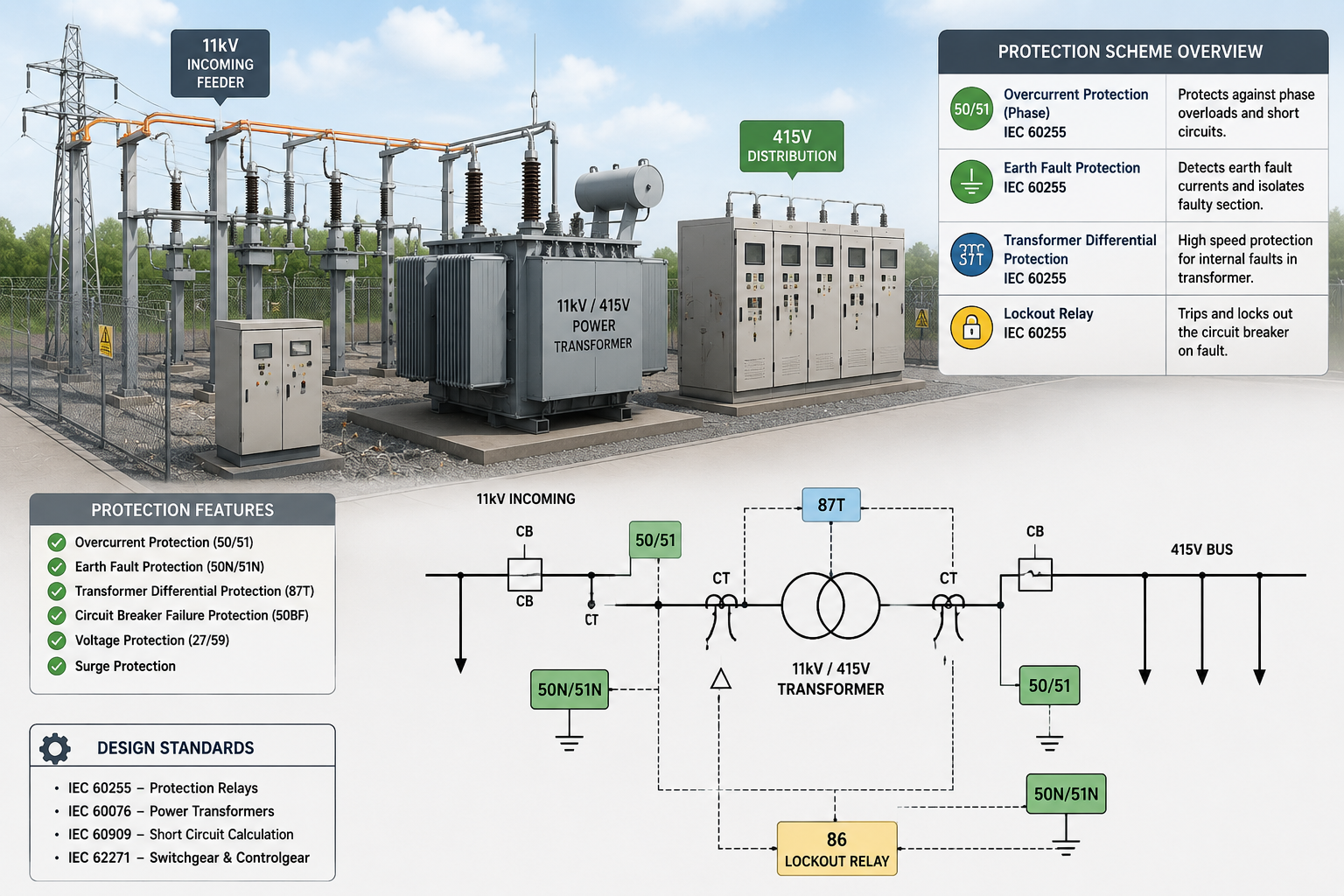 11kV Substation Protection Scheme